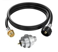 CALPOSE Propane Fuel Filter with 6FT Propane Adapter Hose, Propane Adapter Hose with Fuel Filter Connect to 20-45 Lb Propane Tanks for Mr.Heater Buddy Portable Buddy and Weber Q, Coleman Grill