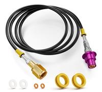 CALPOSE Soda Machine Co2 Adapter, Co2 Refill Quick Connect Adapter with CGA320 Connector, Soda Machine Connector with 60Inch High Pressure Hose Compatible for Terra, Duo, Art, Gaia, Soda Series