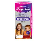 Calprofen Ibuprofen Oral Suspension 3+ Months Strawberry Flavour 100ml
