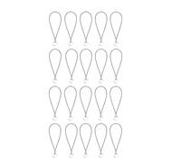 Calsgkspray 20 Pieces Silver Tone Black Lanyard Cell Phone Charm Split Ring Strap, Clasp Lariat Cord Strap For Mobile Cell Phone/Mp3/Mp4/Usb Flash Drive//Keyrin Clever Design, Cell Phone Charms