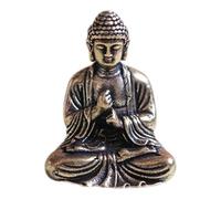 Calsgkspray Mini Small Meditation Buddha Statue Hand Painted Yoga Figurine Collectible Craft Feng Shui Sculpture Decor for Home Office Shelf Desktop Products