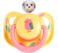 Calsgkspray Pet Silicone Calming Pacifier, Dog Pacifiers for Small Dogs, Kitten Pacifiers, Puppy Teething Toys and Cat Chew Toys, Essential Pet Supplies, Puppy Essentials and Kitten Supplies (Chicks)