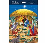Caltime Religious Nativity Traditional Christmas Advent Calendar with Pictures 491771 491771