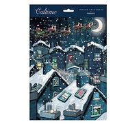 Caltime Traditional Advent Calendar, Over the Rooftops with Envelope