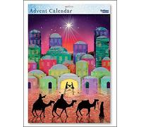 Caltime We Three Kings Nativity Silhouette large advent calendar with White Envelope 315 x 410 mm