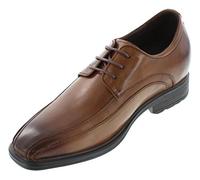 CALTO - G60126B - 3 Inches Taller - Size 8 UK- Height Increasing Elevator Shoes - Brown Lace-up Oxfords