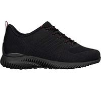 CALTO Men's Invisible Height Increasing Elevator Shoes - Black/Red Ultra Lightweight Sporty Sneakers - 2.6 Inches Taller - Q211 - Size 8 UK