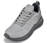 CALTO Men's Invisible Height Increasing Elevator Shoes - Cement/Pewter Ultra Lightweight Sporty Sneakers - 2.4 Inches Taller - Q221 - Size 10 UK