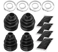 Caltric 2 Rear Axle Inner Outer CV Boot Kit Compatible with Yamaha Grizzly 660 YFM660F 4X4 2002-2008