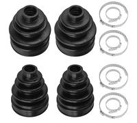 Caltric 2 Rear Axle Inner Outer CV Boot Kit Compatible with Yamaha Grizzly 660 YFM660F 4X4 2002-2008