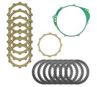 Caltric Clutch Friction Steel Plates and Gasket Kit Compatible with Yamaha R1 YZF-R1 YZFR1 1999 2000 2001 2002 2003