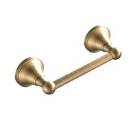 CALUCAB Antique Brass Toilet Roll Holder with Flexible Pivoting Handle Stainless Steel Wall Mounted Bathroom Paper Tissue Holder Durable Design, Fits Modern/Classic Decor (Brush Bronze)