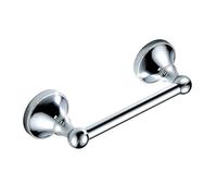 CALUCAB Antique Brass Toilet Roll Holder with Flexible Pivoting Handle Stainless Steel Wall Mounted Bathroom Paper Tissue Holder Durable Design, Fits Modern/Classic Decor (Sliver Chrome)