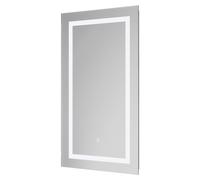 Calusa Illuminated Dimmable LED Mirror with Demister and Touch Sensor | Glass/Aluminium | 400mm x 700mm
