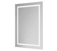 Calusa Illuminated Dimmable LED Mirror with Demister and Touch Sensor | Glass/Aluminium | 500mm x 700mm