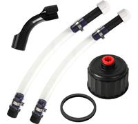 Calvana Fuel Jug Hose 3044 Replacement Kit with 2 Fuel Hoses, 1 Hose Bender, 1 Tank Cap Plug, Compatible with VP Racing Fuel Jug, 5.5 and 10 Gallon Fuel Cans, Diesel Fuel Can, Dirt Bike Accessories