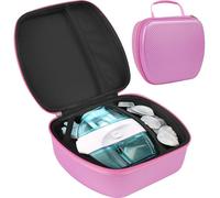 Calvana Travel Case Compatible with the Nasal Irrigation System, Scratch-Resistant Organizer for Nose Cleaner & 12 SaltPods, Pink, 9" x 7.75" x 4.25" (Nose Cleaner & SaltPods Not Included)