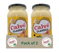 Calve Classica Mayonnaise La Maionese No.1 in Italy, With Free Range Eggs 428g - Pack of 2