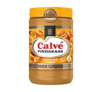 Calvé Peanut Butter - pindakaas with peanut pieces from Holland - jar 35.2 ounce (1000 gram)