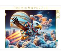 CALVENDO Puzzle Adler im Jupitersturm: Flug durch das Gasmeer | 1000 Teile Lege-