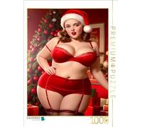 CALVENDO Puzzle Merry Christmas and Sexy Curves | Laying Size cm Photo Puzzle for Happy Hours
