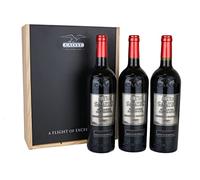 Calvet - Wine Gift 3 bottles of red wine Grande Réserve, Bordeaux Supérieur in wooden box (3 x 0.75 L)