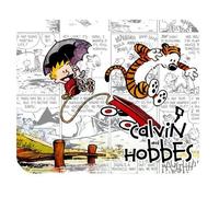 Calvin and Hobbes Cartoon Personalized Custom Gaming Mousepad Rectangle Mouse Mat / Pad Office Accessory And Gift Design-LL1377