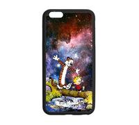 Calvin And Hobbes, iphone6 Cover, iphone 6 plus TPU Gel Case, iphone 6 Cover, Custom TPU iphone 6 Back Case, 5.5 inch, Black/White