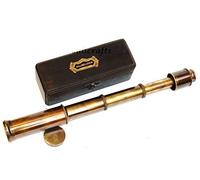 Calvin Handicraft Antique Marine Nautical Brass Telescope | Antique Pirate Telescope| Stempunk Gift Handheld Pirate Brass Spyglass Telescope