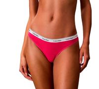 Calvin Klein Modern Logo Thong Pink Black (3 units) - L