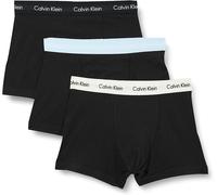 Calvin Klein 100% Authentic Mens Boxer Shorts Trunks- 3pc Light Blue/Black/White