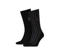 Calvin Klein 2 Pack Cotton Rich Patterned Socks Black