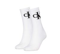 Calvin Klein 2 Pack Cotton Rich Sports Socks White