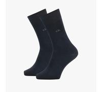 Calvin Klein 2-Pack Premium Combed Cotton Socks, Navy 5.5-8 Navy