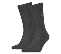 Calvin Klein 2-Pack Premium Combed Cotton Socks, Dark Grey Melange 5.5-8 Grey