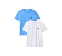 Calvin Klein 2-pack Short Sleeve Round Neck Logo T-shirts Bright White/ma size XS | Shirts Outlet | Women | White XS