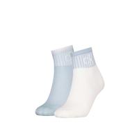 Calvin Klein 2 Pack Trainer Womens Ankle Socks Blue/White - 35-38