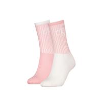 Calvin Klein 2 Pack Trainer Womens Crew Socks Pink - 39-42