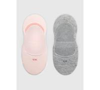 Calvin Klein 2 Pack Womens Invisible Socks Pink - UK 6-9