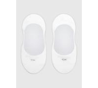 Calvin Klein 2 Pack Womens Invisible Socks White - UK 6-9