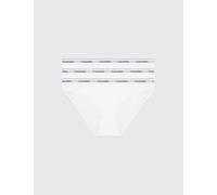 Calvin Klein 3 Pack Bikini Briefs - Icon Logo White