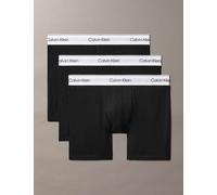 Calvin Klein 3 Pack Boxer Briefs - Icon Cotton Stretch Black Mix