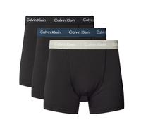 Calvin Klein 3 Pack Boxer Shorts Cotton Trunks in Black / Grey / Blue