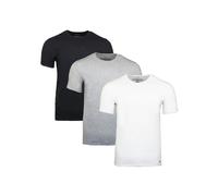 Calvin Klein 3-Pack Cotton Stretch Crew Neck T-Shirts, Black/White/Grey Heather - XX-Large