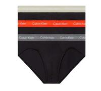Calvin Klein 3 Pack Cotton Stretch Hip Briefs - Black Multi