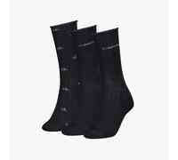 Calvin Klein 3 Pack Giftbox Grid Womens Socks Black