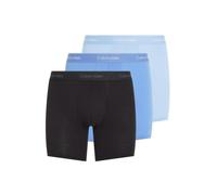 Calvin Klein 3-Pack Icon Cotton Stretch Boxer Briefs, Black/Glacier/Blue Bell - Medium
