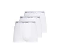 Calvin Klein 3 Pack Icon Cotton Stretch Dart Trunks White
