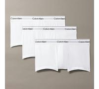 Calvin Klein 3-Pack Icon Cotton Stretch Low Rise Boxer Trunks, White - Large