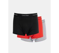 Calvin Klein 3 Pack Icon Mens Relaxed Fit Trunks - Adrenaline Rush w/ DTM WB/Black w/ - Adrenaline Rush w/ DTM WB/Black w/ - L